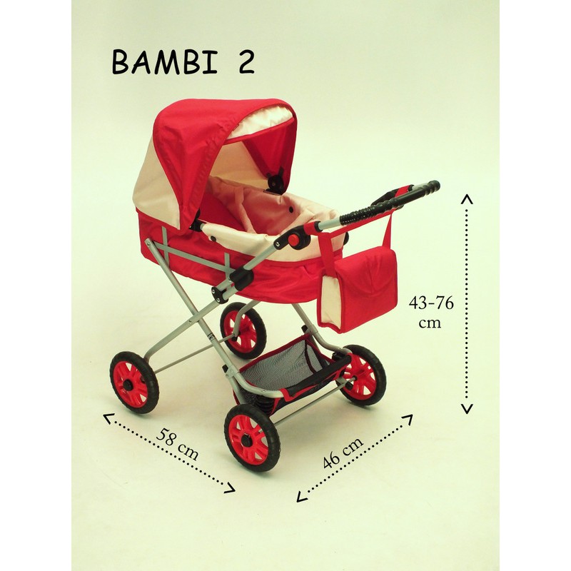 Wózek dla lalek Bambi II